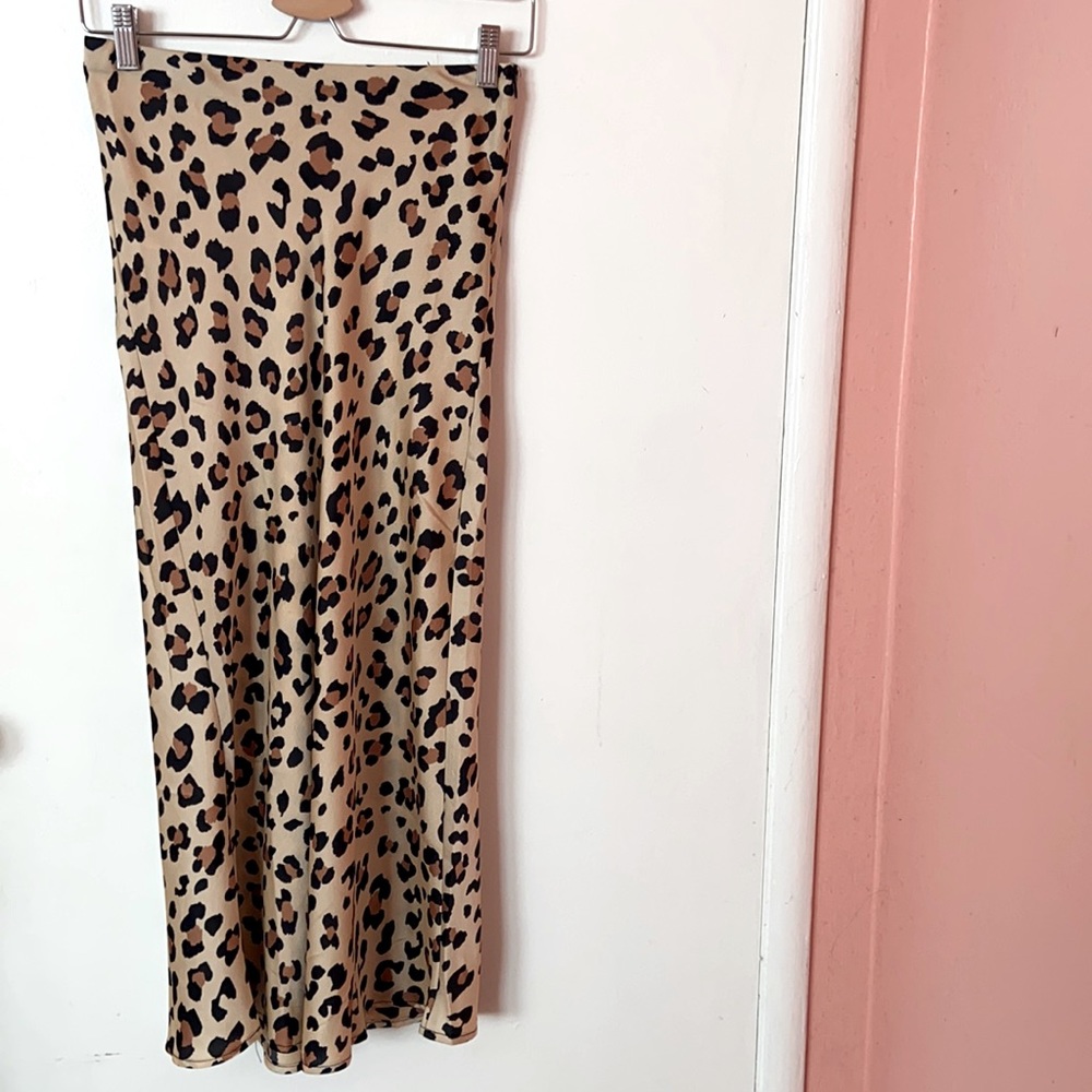 Leopard MIDI Skirt